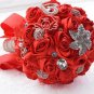 Rsslyn New White Bouquet Wedding Bridal Bouquets Wedding Accessories Silver Crystal Bouquets