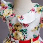 Rsslyn Military Daughter Yellow Flower Dress Beautiful Dresses for Tween Girls Knee Length Dress