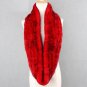 Rsslyn Double Wrap Infinity Scarf for Women High-Quality Material Real Rex Rabbit Fur