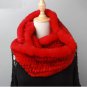 Rsslyn Fashion Trend New Double Wrap White Infinity Scarf for Women Bridal Scarf FREE CC BROOCH