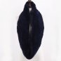 Rsslyn Free Shipping Black Scarf for Men Solid Infinity Scarves Double Wrap Genuine Rex Rabbit