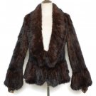 Rsslyn Plus Size Brown Jackets for Women Plus Sizes S-6XL Luxury Blazers Genuine Mink Fur Coat