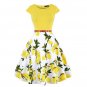 Rsslyn Short Cotton Yellow Dress for Teenage Girls and Women Dresses for Spring