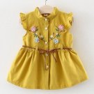 Rsslyn Sleeveless Dresses for Baby Girls 9-12 Months Infant Girls Summer Dress with Belt