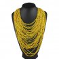 Rsslyn Multilayer Purple Necklaces for Women Beaded Solid Purple Bib Chokers