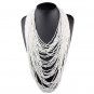 Rsslyn Multilayer Purple Necklaces for Women Beaded Solid Purple Bib Chokers