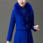 Rsslyn Royal Blue Matching Set Royal Blue Coat and Royal Blue Shoulder Bag