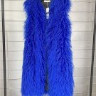 Rsslyn New Long Royal Vests for Women Faux Sheep Fur Plus Size Plush Coats