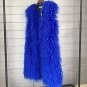 Rsslyn New Long Royal Vests for Women Faux Sheep Fur Plus Size Plush Coats