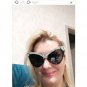 Rsslyn Snappy Black Eye Glasses for Women Cat Eye Sunglasses