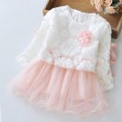 Rsslyn Pink Cardigan and Dress Set for Infant Child Spring Outfit