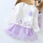 Rsslyn Pink Cardigan and Dress Set for Infant Child Spring Outfit