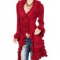 Chic Style Long White Sweaters for Women Vintage White Cardigan for Wedding White Trench coats