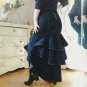 Rsslyn On Hand Denim Skirts Long Ruffled Skirt Beautiful Mermaid Style Skirts for Women