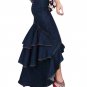 Rsslyn On Hand Denim Skirts Long Ruffled Skirt Beautiful Mermaid Style Skirts for Women