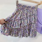 Rsslyn Sideways Ruffles Skirts for Girls Spring Floral Skirts