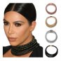 New Fashion Kim Kardashian Silver Choker Necklace 38cm Rope Collar Statement Necklace Jewelry