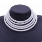 Rsslyn New Black Chokers for Women with Golden Lock 4-5 Layers Fashion Black Necklaces LMF24-305