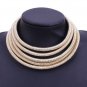 Rsslyn New Black Chokers for Women with Golden Lock 4-5 Layers Fashion Black Necklaces LMF24-305