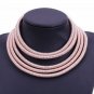 Rsslyn New Black Chokers for Women with Golden Lock 4-5 Layers Fashion Black Necklaces LMF24-305