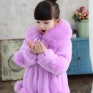 Rsslyn Luxury Lavander Coats for Child Super Soft Jackets for Baby Girls