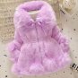 Rsslyn Luxury Lavander Coats for Child Super Soft Jackets for Baby Girls