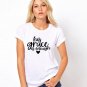 Rsslyn His Grace is Enough T-Shirts for Teenage Girls and Women Red Shirts Christians LMF24-310