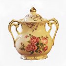 Rsslyn Vintage Candy Jars with 2 Handles Office Table Decoration Rose Design