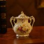 Rsslyn Vintage Candy Jars with 2 Handles Office Table Decoration Rose Design