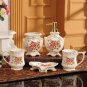 Rsslyn 5pcs/SET New Bathroom Rose Design Beautiful Vintage Collection