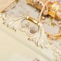 Rsslyn 19.6 Inches Golden Ivory Tray in a Mansion Vintage Collection
