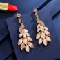 Rsslyn Peacock Blue Earrings for Women Pageant Style Dangle Earrings