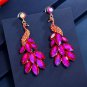 Rsslyn Peacock Blue Earrings for Women Pageant Style Dangle Earrings