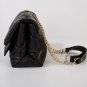 Rsslyn Special Offer Blue Leather Bags Golden Chain Medium Bag Plaid Handbags for Women