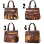 Rsslyn New Leather Handbags for Women Geometric Patchwork Excellent Handiwork