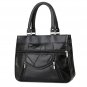Rsslyn New Leather Handbags for Women Geometric Patchwork Excellent Handiwork