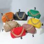 Rsslyn Trendy Coral Orange Bags with Large Golden Chains-Elegant Small Purses for Women
