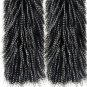 Rsslyn Fashion Trend Black Fur Leg Warmers Black Boot Covers