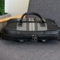 Rsslyn Business Leather Bags for Men Basketweave Back Handbag for Men