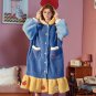 Rsslyn Cute Snow White Pajama for Women and Girls Princess Sleeping Clothes Coral Fleece