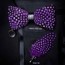 Rsslyn Purple Bow Original Italy Design Delicate Fashion Feather