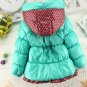 Rsslyn Turquoise Blue Winter Jackets for a Child Hooded Parka for Baby Girls Winter Coats