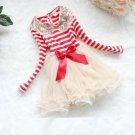 Rsslyn Stripe Dresses Red Dress for Baby Girls Christmas Outfit Photoshoot Session