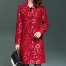 Rsslyn New Fashion Christmas Blazers with Golden Flowers