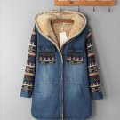 Rsslyn New Texas Denim Thicker Warmer Denim Jacket for Women