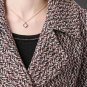 Rsslyn New Herringbone Pattern Multicolor Trench Coats Burgundy Overcoats for Women