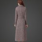 Rsslyn Long Trench Coats for Women Long Wool Overcoats with Herringbone Pattern