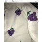 Rsslyn 2pcs/SET Purple Grapes Lavander Dress for Girls Spring and Fall Season Outfit