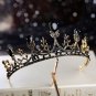 Rsslyn Baroque Black Tiara for Women Black Tiara for Girls