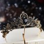 Rsslyn Baroque Black Tiara for Women Black Tiara for Girls